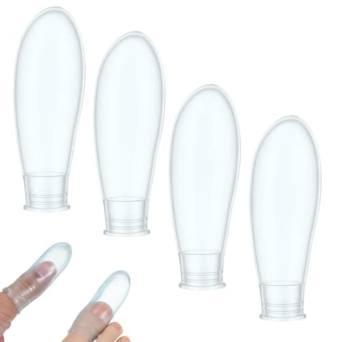 4 Pcs Waterproof Finger Protectors with Bandage Reusable Finger Cover