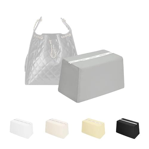 KINGS IN BAG Purse Pillow Insert for Chanel 25 Small Handbag, Pearl Grey