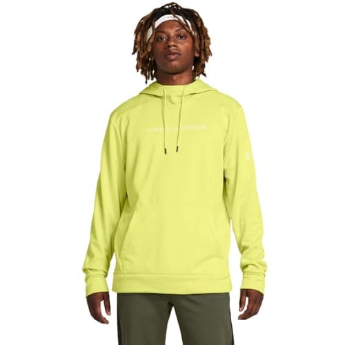 Under Armour mens Armour Fleece Graphic Hoodie, (743) Lime Yellow / / Lime Yellow, X-Small