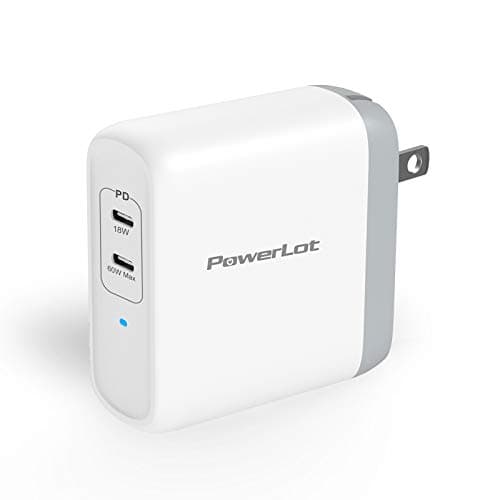 USB C Wall Charger, PowerLot 68W 2-Port GaN PD 3.0 USB C Charger Block, 60W USB C Power Adapter for MacBook Pro, Fast Wall Charger for iPhone 15 pro max,iPhone14/13/12 Pro Max, iPad Pro,iWatch,iPods
