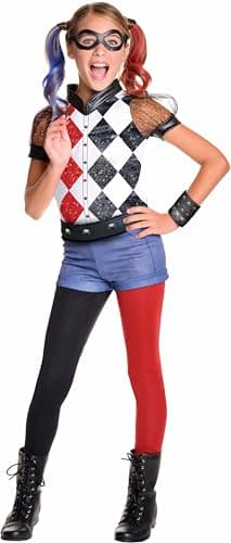 Rubies DC Superhero Girls: Harley Quinn Costume for Kids, Girl's Large