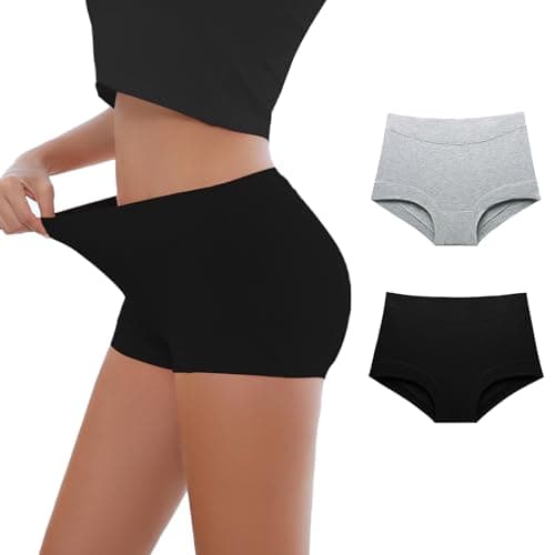 Migbean Boy Shorts Underwear for Women - Boxers for Women, Women's Cotton Underwear Boyshorts