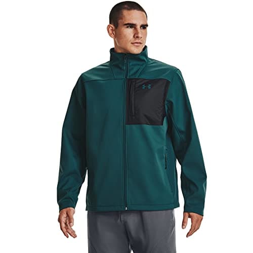 Under Armour Men's ColdGear Infrared Shield 2.0 Soft Shell, (716) Tourmaline Teal/Black/Tourmaline Teal, X-Small
