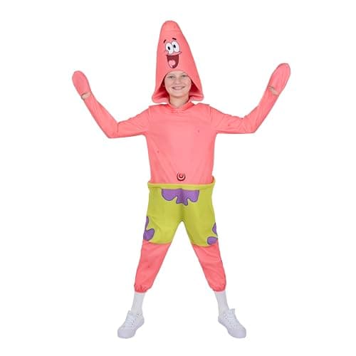 SpongeBob SquarePants Patrick Official Youth Onesie Halloween Costume - Premium Quality Onesie Jumpsuit (S)