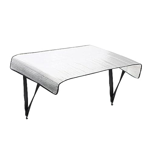Waterproof AC Condenser Cover for Outside Units, Reflective Aluminum Film Sun Shade with Hooks, 37.4"x18.1"