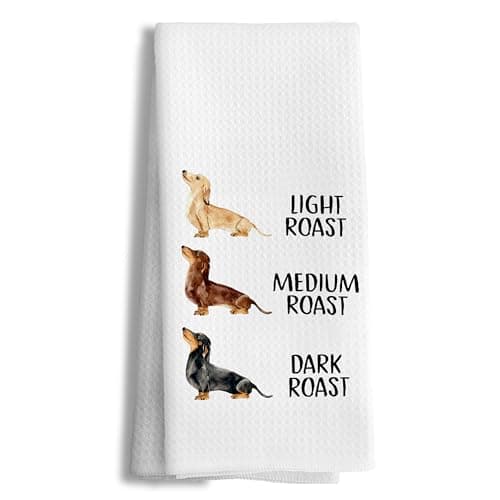 efgthyjdh Funny Roast Dachshund Decor Decorative Kitchen Towels, Weiner Dog Gifts for Women Men Hand Tea Towels for Bathroom, Dachshund Lover Gifts Dish Towel Dishcloth, 16x24 Inch