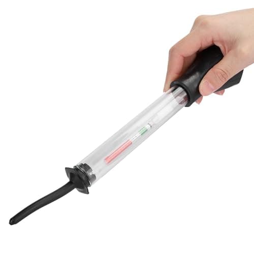 Estink Battery Density Tester, 8in Professional Battery Hydrometer Fast Dectection Electro Hydraulic Density Meter Car Repairing Tools for Measuring Acidity Storage Battery Solution