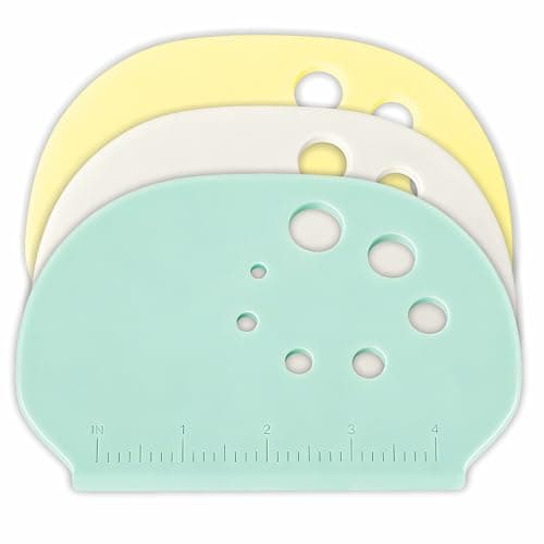 Heavy-Duty Dough Scraper Set, 3-Pack, Multicolor