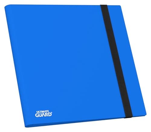 Ultimate Guard Flexxfolio | 12 Side-Loading Pocket for Trading Card Storage up to 480 Cards Binder, Sturdy Card Collection Designed for Double-Sleeved Cards, Blue Quadrow Card Album Folder for TCG