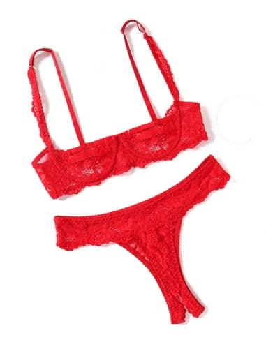 Avidlove Sexy Lingerie Set for Women Lace Bra with Panties 2 Piece Lingerie