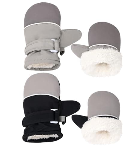 Weradau Fleece Lined Mittens for Baby Boys Girls,Baby Toddler Little Kids Winter Gloves Mittens for Children 6-24 Months