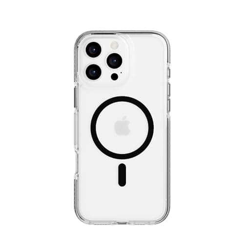 Tech21 EvoCrystal for iPhone 16 Pro Max Compatible with MagSafe - Impact Protection Case 15x Military Standard Tested - in Black