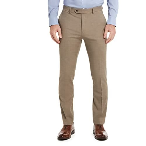 Tommy Hilfiger TH Flex Modern Fit Suit Separates Pant, Tan, 31W x 32L