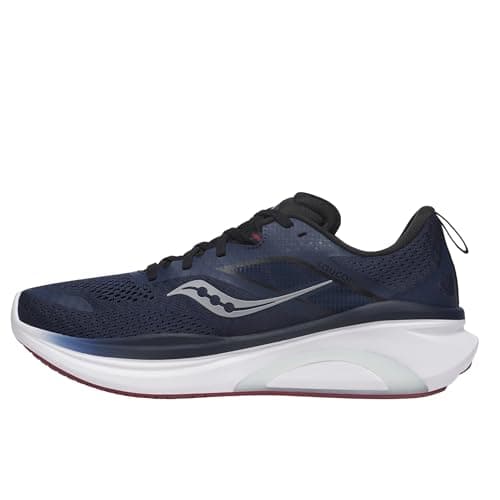 Saucony Men's Omni 22 Sneaker, Navy/Currant, 8 Wide