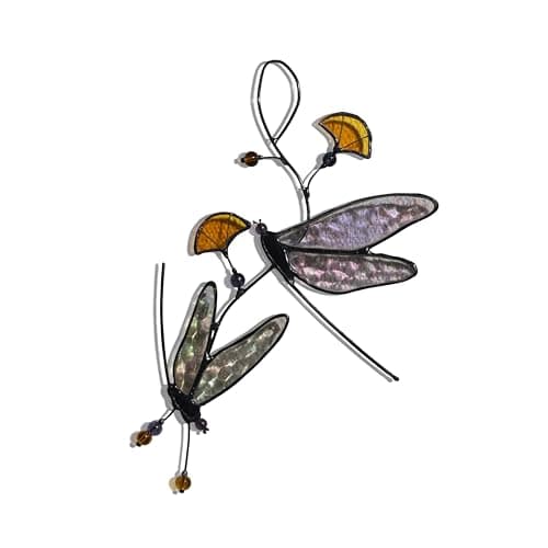 Lolitarcrafts One Pair Dragonfly Dragonfly Sun Catchers for Window Hangin