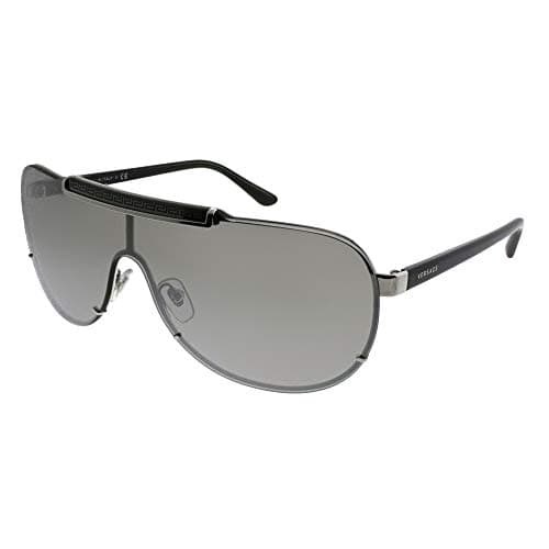Versace Women's Greca Shield Sunglasses, Silver/Silver, One Size