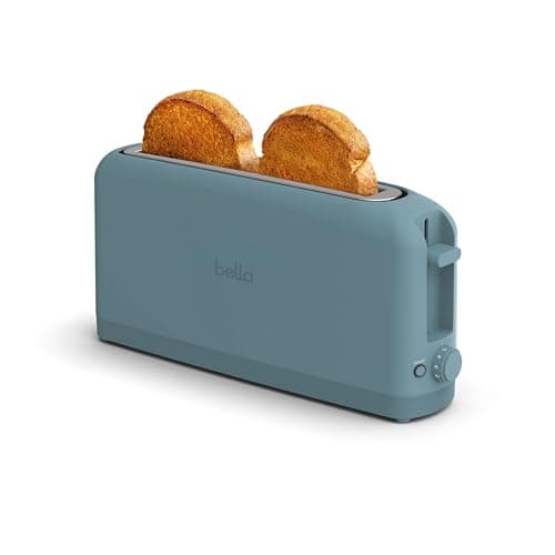 bella Fits-Anywhere™ 2-Slice Slim Toaster, Long Slot & Extra Wide, Surf