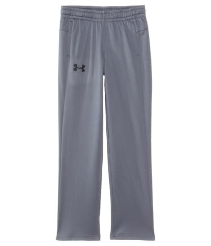 Under Armour Boys' Armour Fleece Straight Leg Pants, (025) Castlerock / / Black, Small
