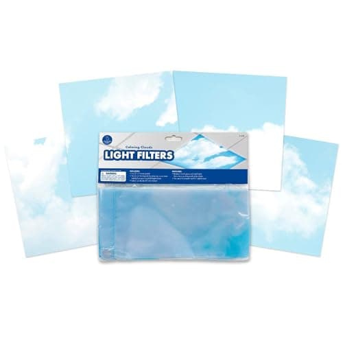 Educational Insights Fluorescent Light Covers 4-Pack: Calming Clouds - Ceiling Light Filters for Classroom, Office & Home, Overhead LED Shades, Calming Sensory Fixtures & Teacher Essentials