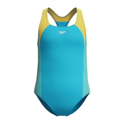 Speedo Girl's Swimsuit One Piece Infinity Splice Thick Strap