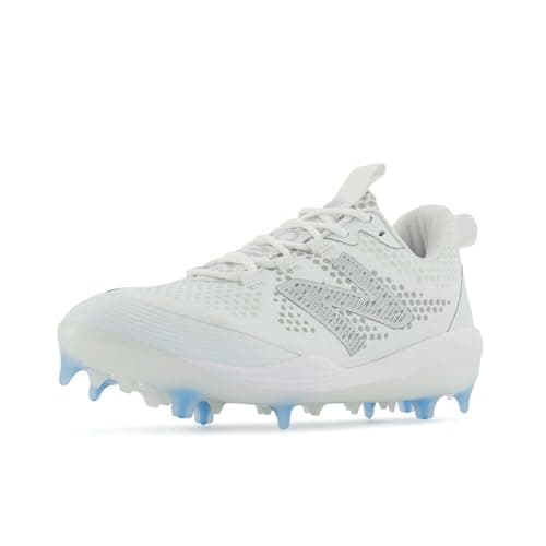 New Balance Men's FuelCell COMP V3 Baseball Shoe, White/White, 11.5 M