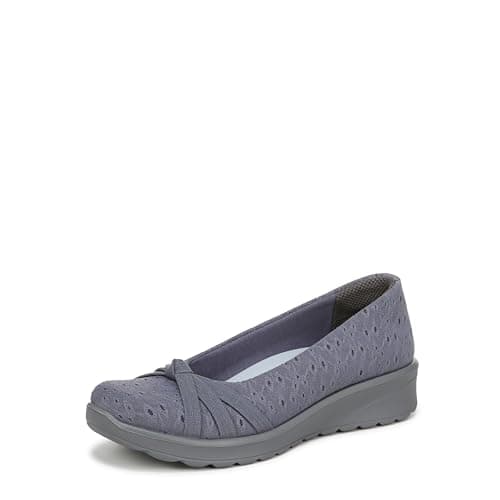 LifeStride Women's Gem 2 Ballet Flat Blue Floral Dot Fabric 8.5 M