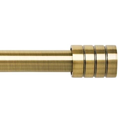 Antique Brass Curtain Rods for Windows 30 to 52 Inch,3/4 Inch Curtain Rod Set For Indoor and Outdoor,Easy to Install