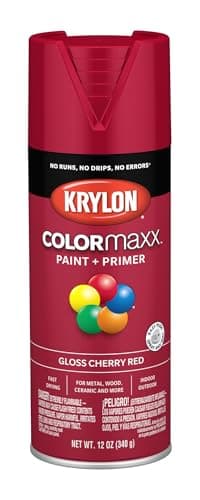 Krylon ColorMaxx 12 Oz. Gloss Spray Paint, Cherry Red - 1 Each