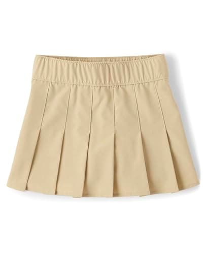 The Children's Place,Girls,Uniform Performance Pleated Skorts,6,7 Sand