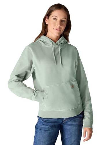 Carhartt Women's Relaxed Fit Midweight Garment Dye French Terry Hooded Sweatshirt, Seabrook, X-Large