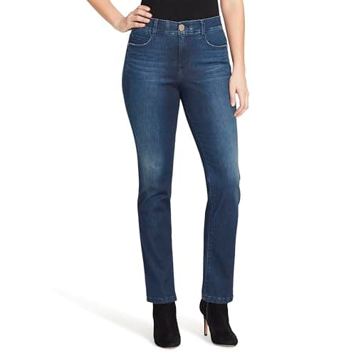 Vintage America Blues Women's F'ab Body Sculpt Straight Leg Denim Jean, Beverly, 12