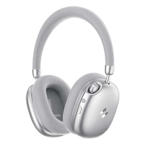 havit Space S1 Hybrid Adaptive Noise Cancelling Headphones, 100H Playtime, 45dB ANC, Bluetooth 6.0, LHDC Hi-Res Audio, Over Ear Wireless Headphones with App EQ, Dual Device, for Travel, Office, Home