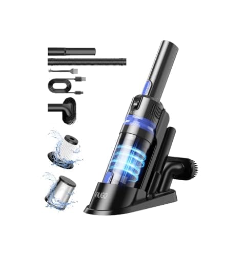 Filigo Handheld Vacuum Cordless Portable 3‑in‑1 Rechargeable Vacuum Cleaner with Charging Dock, Lighweight, 2‑Speed Modes, Type-C Charging for Car, Home, Office, Pet