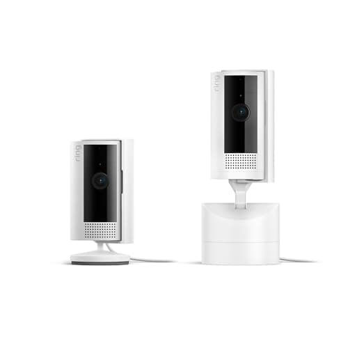 Ring Pan-Tilt Indoor Cam, White with Ring Indoor Cam (2nd Gen), White
