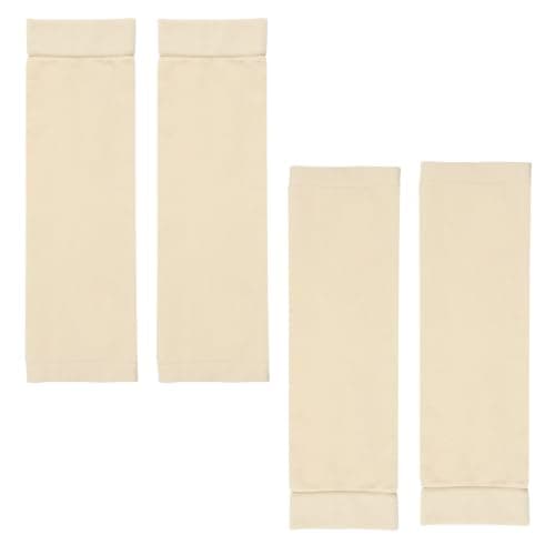 Azefnuhk 2 Pairs Tattoo Cover up Sleeve, 10X 3.5 Inch Forearm Concealer Support, Tattoo Aftercare UV Protection over Sleeve Elbow Sleeves for Women Men (Skin Color)