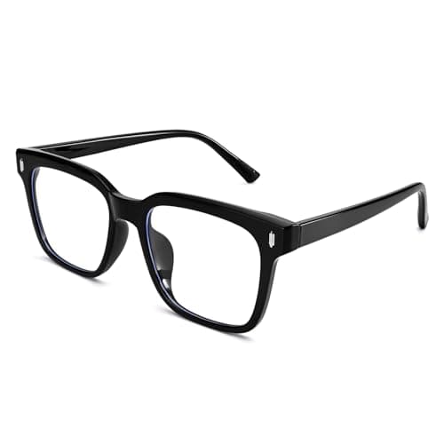 Dollger Square Blue Light Blocking Glasses for Women Men, Computer Reading/Gaming/TV/Phones Glasses Anti Eyestrain & UV Glare