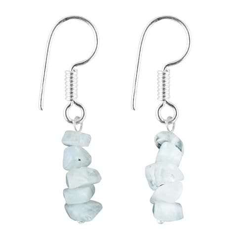 Natural Moonstone Chips Crystal Earring Yoga Jewelry Meditation Earring Crystals Earring Raw Gemstone Energy Healing Crystals Birthday Gift for Her christmas Gift (Moonstone)