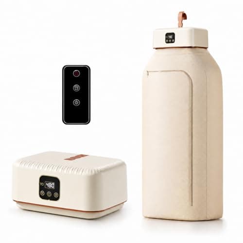 LumenOrbit Portable Clothes Dryer【Safe Quiet Fast & 1-Year Free Replacement】Upgraded Mini Dryer with Adjustable Timer & Remote Control, Drying Machine for Apartment, RV, Travel, Dorm(Khaki)