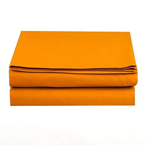 Luxury Fitted Sheet on Amazon Elegant Comfort Wrinkle-Free 1500 Premier Hotel Quality 1-Piece Fitted Sheet, King Size, Vibrant Orange