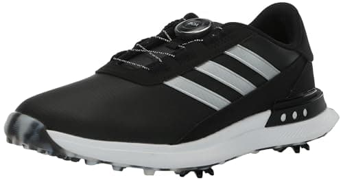 adidas Women's S2G Spikeless BOA 24 Golf Shoes, Core Black/Silver Metallic/Wonder Quartz, 8