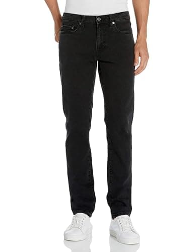 Amazon Essentials Men's Slim-Fit Jeans - Discontinued Colors, Washed Black, 34W x 30L