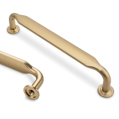 KOMOTIA 10 Pack 5 Inch Cabinet Pulls Champagne Bronze Kitchen Handles Zinc Alloy Drawer Pulls Solid Cabinet Hardware