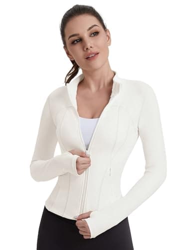 VUTRU Zip UP Athletic Jacket Lightweight Yoga Jacket Workout Running Jacekts for Women Cropped Jacekt with Pockets