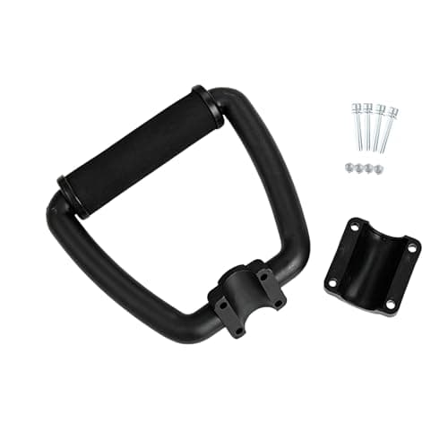Tinsaen Universal Loop Handle Bar for Weed Eater String Trimmer Lawn Mower Cutter, Black Mounting Hardware Kit Type D Handlebar Replacement Handles