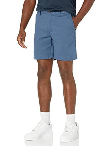 Amazon Essentials Men's Slim-Fit 7" Chino Shorts, Deep Blue, 40
