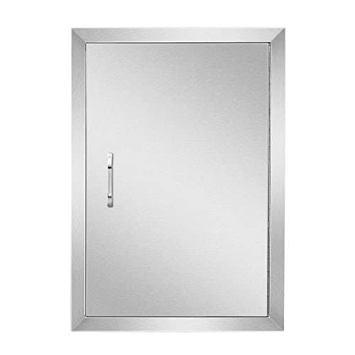 Anfrere 17" W x 24" H Outdoor Kitchen Door, Premium 304 Stainless Steel