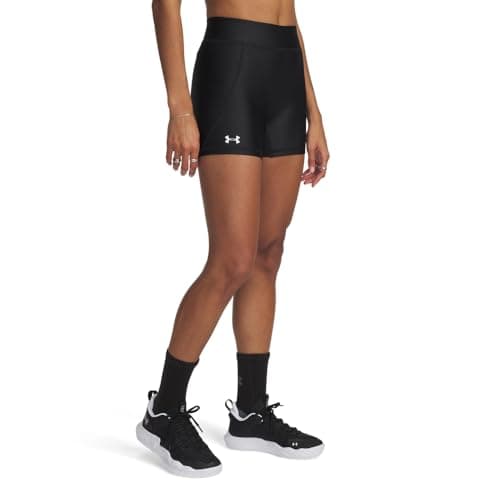 Under Armour Womens Team Shorty 4, (001) Black / / White, Small