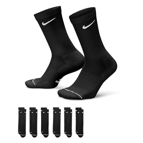 Nike Everyday Plus Crew (6 Pairs), Multi-Color, Large