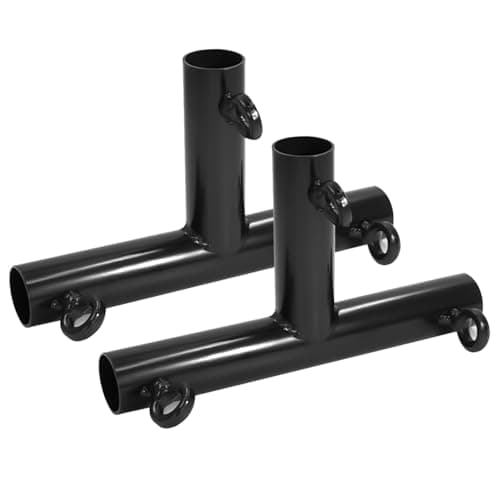 Aoneky 1'' Corner Canopy Fitting Couplers Kit - Fits 3/4" EMT - Frame Carport Connectors (2pcs 3 Way T Shaped Fittings)