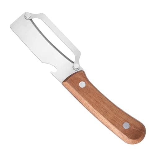 TIESOME 2-in-1 Multifunctional Knife Peeler, Stainless Steel Fruit & Vegetable Peeler with Ergonomic Handle Kitchen Tool for Fruit Veggie Pumpkin Papaya Zucchini Peeling Potato Carrot Peeler